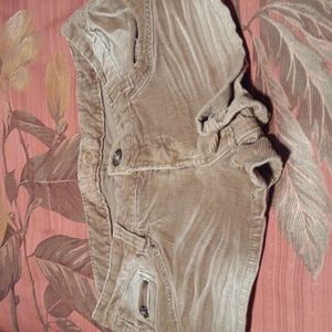 Tan corduroy shorts